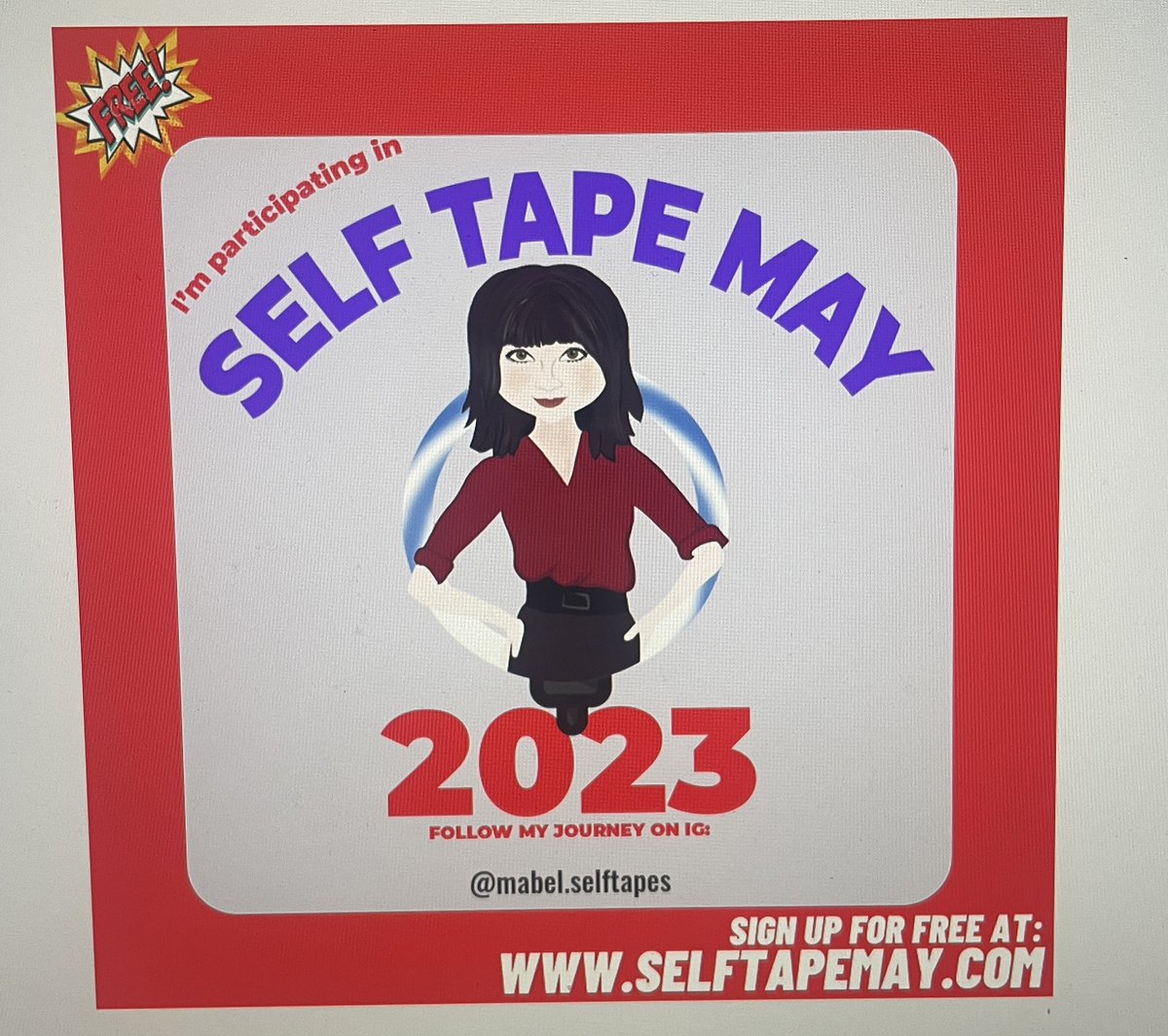 Doing #selftapemay for the first time this year. 💪 I’ve only posted 3 as of today. The month’s not over yet…😅 instagram.com/mabel.selftapes