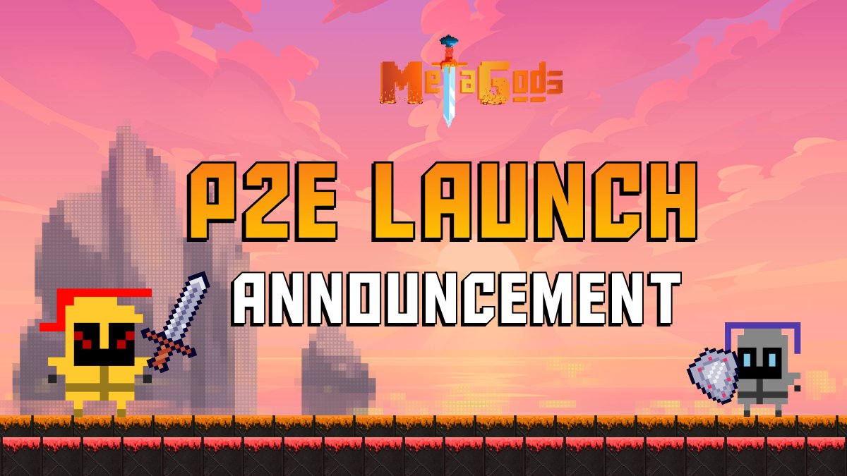 🔥⚔️ MetaHeroes alert! Get your characters ready! #MetaGods P2E game launch! 🚀💥 Enter our mythical realm, engage in fierce battles, and earn rewards with every victory. 

🎮👾PLAY at: app.metagods.gg/play

How to play: 
medium.com/@PlayMetaGods/…

#PlayToEarn #MetaGodsLaunch