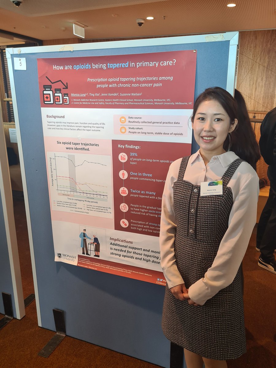 Amanda Cross (@amandajcross) on Twitter photo Great poster and rapid presentation on #opioid tapering by <a href="/MonicaJung13/">Monica Jung</a> at <a href="/MonashAddiction/">Monash Addiction Research Centre</a> symposium today. <a href="/CentMedUseSafet/">CMUS</a> <a href="/MIPS_Australia/">Monash Institute of Pharmaceutical Sciences</a> Great poster and rapid presentation on #opioid tapering by <a href="/MonicaJung13/">Monica Jung</a> at <a href="/MonashAddiction/">Monash Addiction Research Centre</a> symposium today. <a href="/CentMedUseSafet/">CMUS</a> <a href="/MIPS_Australia/">Monash Institute of Pharmaceutical Sciences</a>