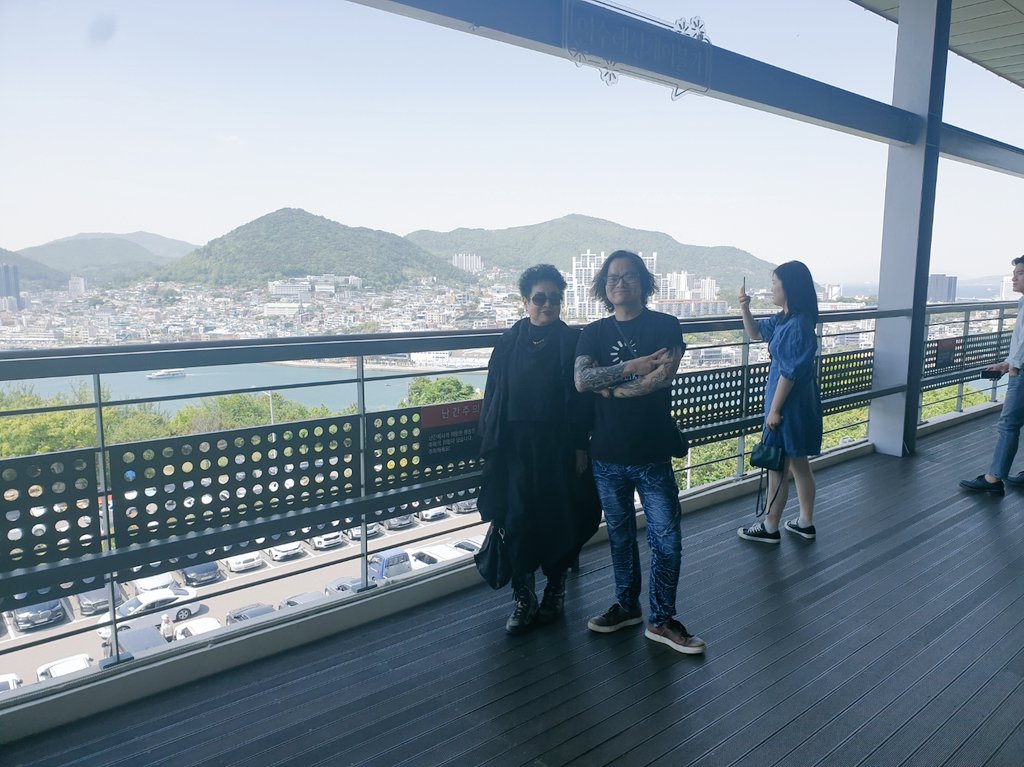 Spending good time with mom.