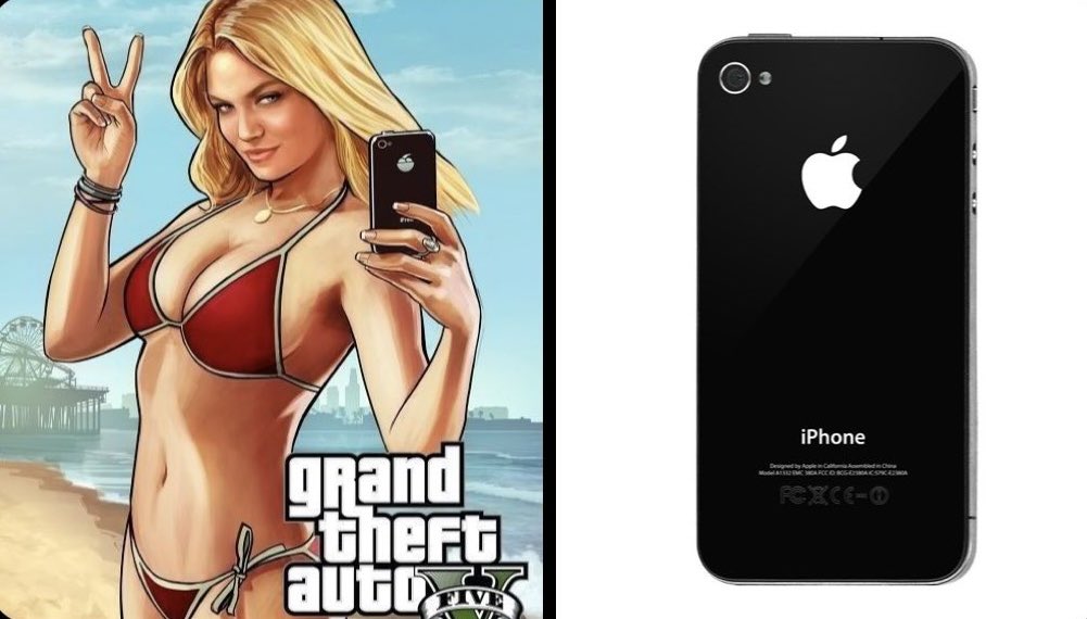 Qurandale's tweet photo. GTA 5 is so old that this girl is still using an iPhone 4 … we’re on iPhone 15 now bro 😭 and still no gta 6 https://t.co/IZDTOI2SbO