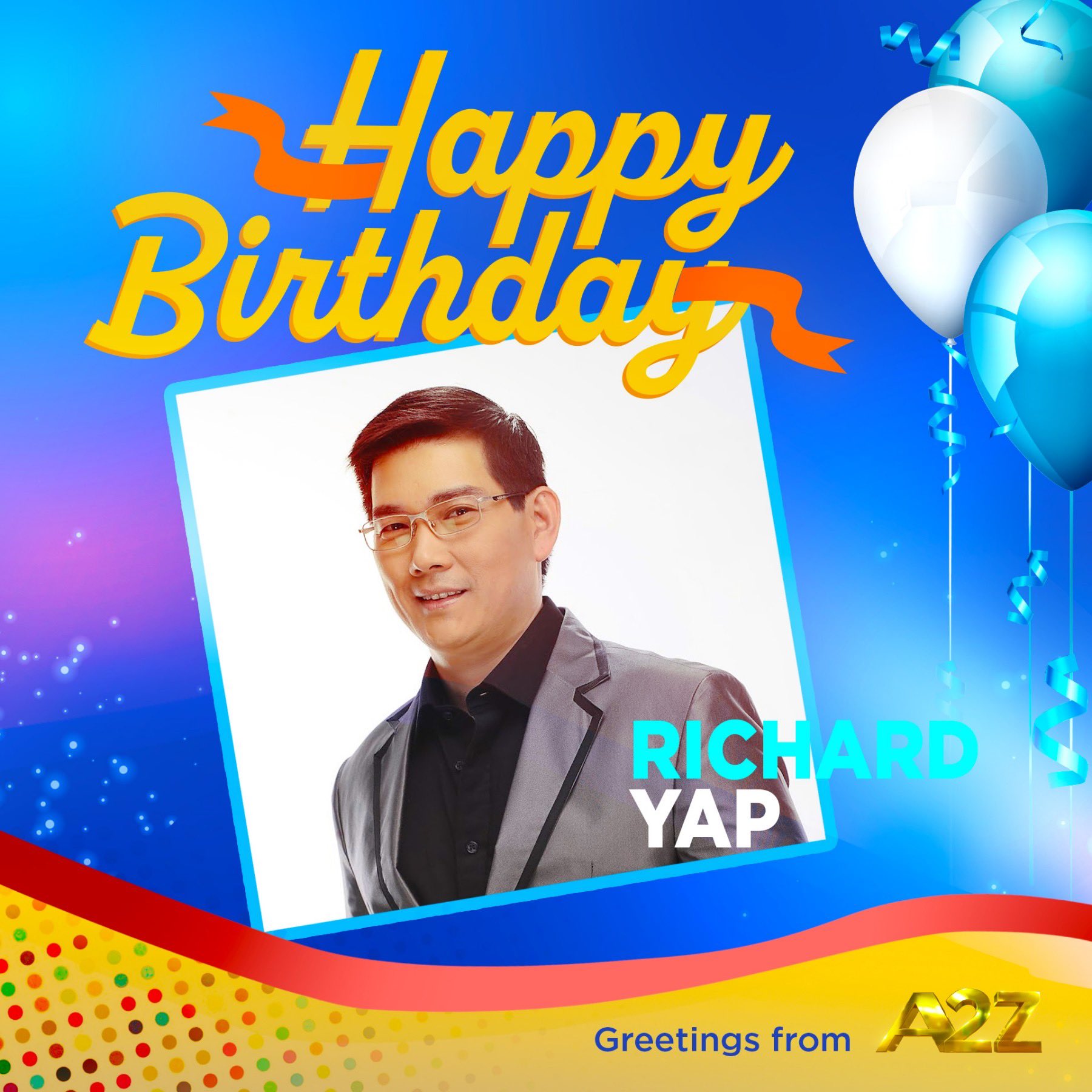 Happy birthday, Ser Chief Richard Yap!    