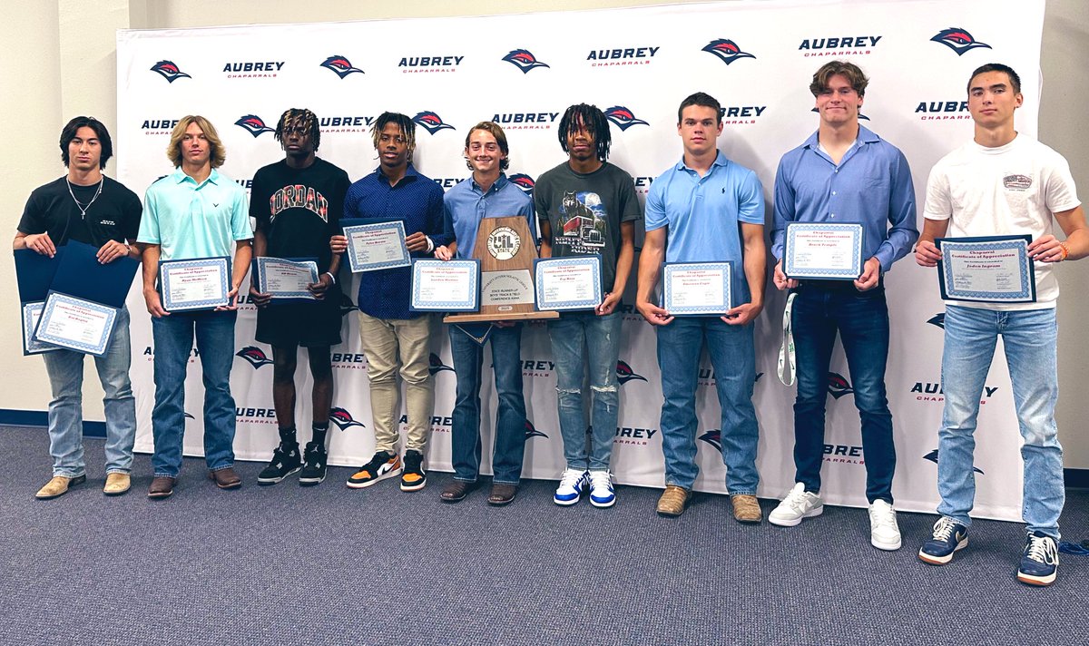Aubrey's School Board recognized the Track & Field Team for an amazing season and winning State Runner Up by only 3pts shy! These boys have a lot to be proud of in Aubrey TX!!! #lovemyboy #Aubreystrong #AubreyProud