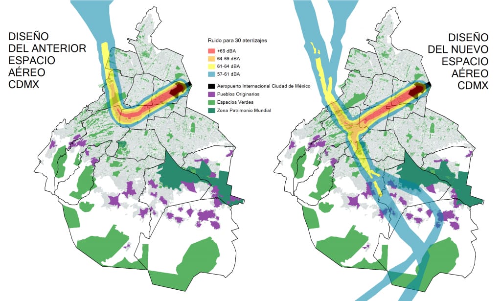 @SENEAM_mx @seneam_sct @seguridadyruido Recordemos el orígen del pésimo rediseño fallido del espacio aéreo y aquí se ve claramente el aumento de la afectación de población en materia de ruido, violando TODAS las reglas de la @OACI. Esto adicional a los temas graves de seguridad.