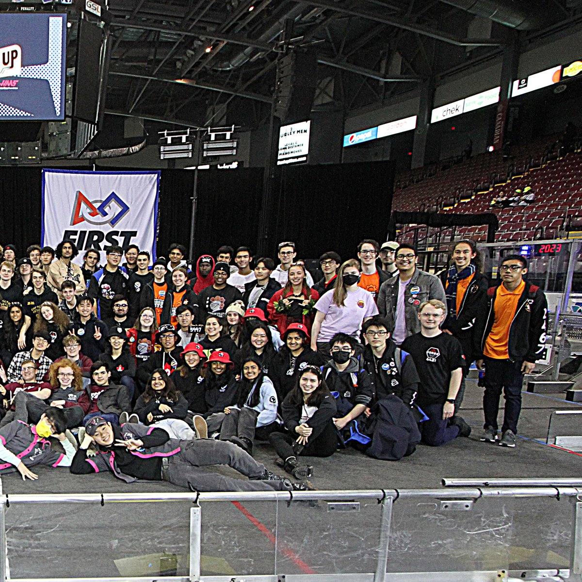 It's FIRST Signing Day for our 2023 Alumni &amp; we're excited for all our graduating FIRST Tech Challenge &amp; FIRST Robotics Competition students. Check out this photo of this year's alumni at our FRC Canadian Pacific Regional, swipe to find your friends! 
#omgrobots #firstroboticsbc