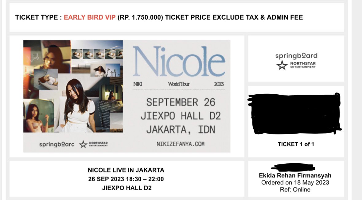 ekidarehanf's tweet photo. ALHAMDULILLAH DAPET SEE YOU NIKI 🫶🏻 https://t.co/3D1L6ROxVq
