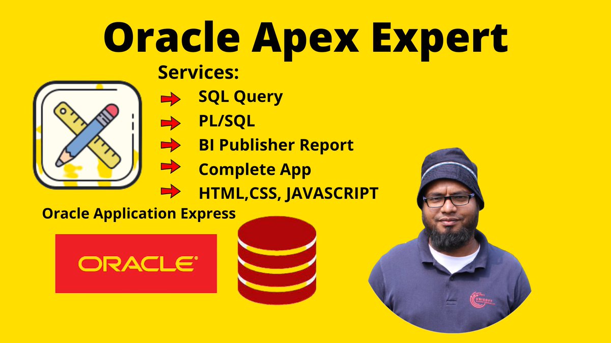 Alauddin151091's tweet image. #Oracle
#Oracle_Apex
#Oracle_Database
#BI_Publisher_Report