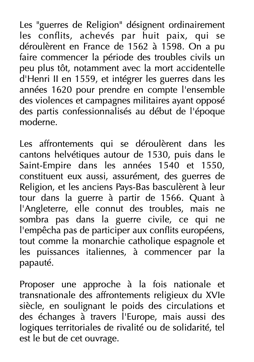flr_louis's tweet photo. Nicolas Le Roux (dir.) - Les guerres de Religion  

Une histoire de l'Europe au XVIe siècle

À paraître en septembre chez Passés Composés https://t.co/vmztk3I8sP