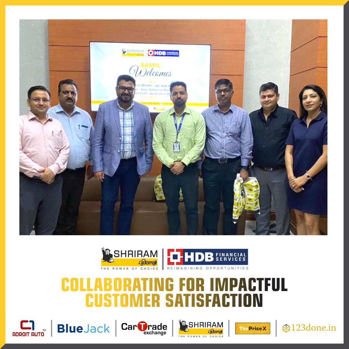SAMIL is pleased to announce the collaboration with HDB Financial Services to enhance business relationships through physical auctions, parking expansion, and streamlined documentation services. 
#UsedVehicles #UsedEquipment #PhysicalAuction #Samil #ShriramAutomall #ProudSamilian