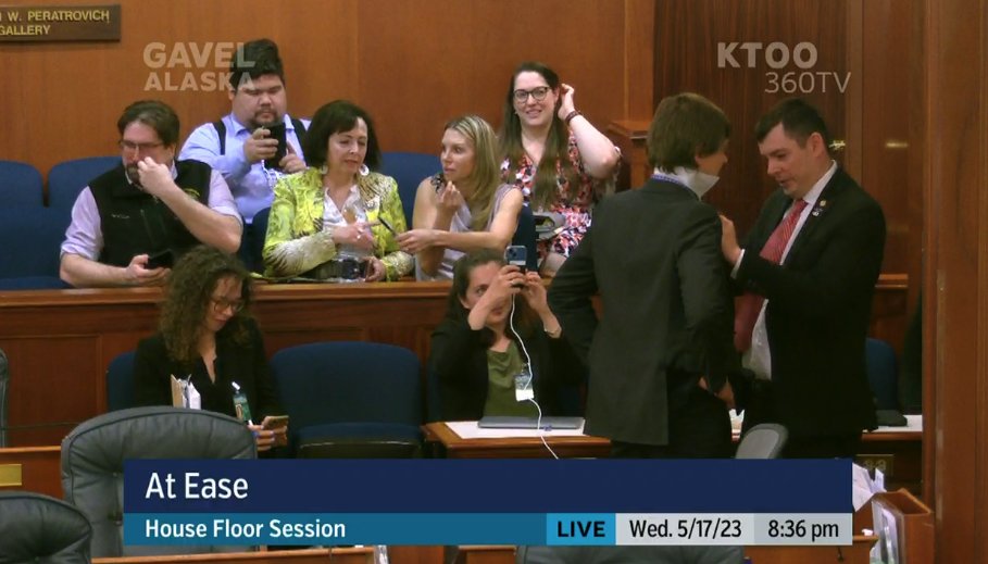 A little help with the tie.