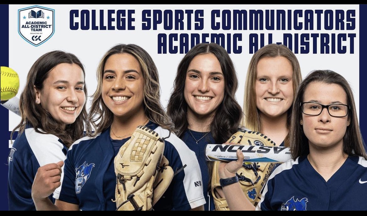 SCSU_SOFT's tweet photo. Congrats to Gabby Festa, Emily Lange, Rachel Miller, Katrina Roy and Jessica Perucki on earning College Sports Communicators Academic All-District honors! #theowlway https://t.co/5u6kn2EoZw