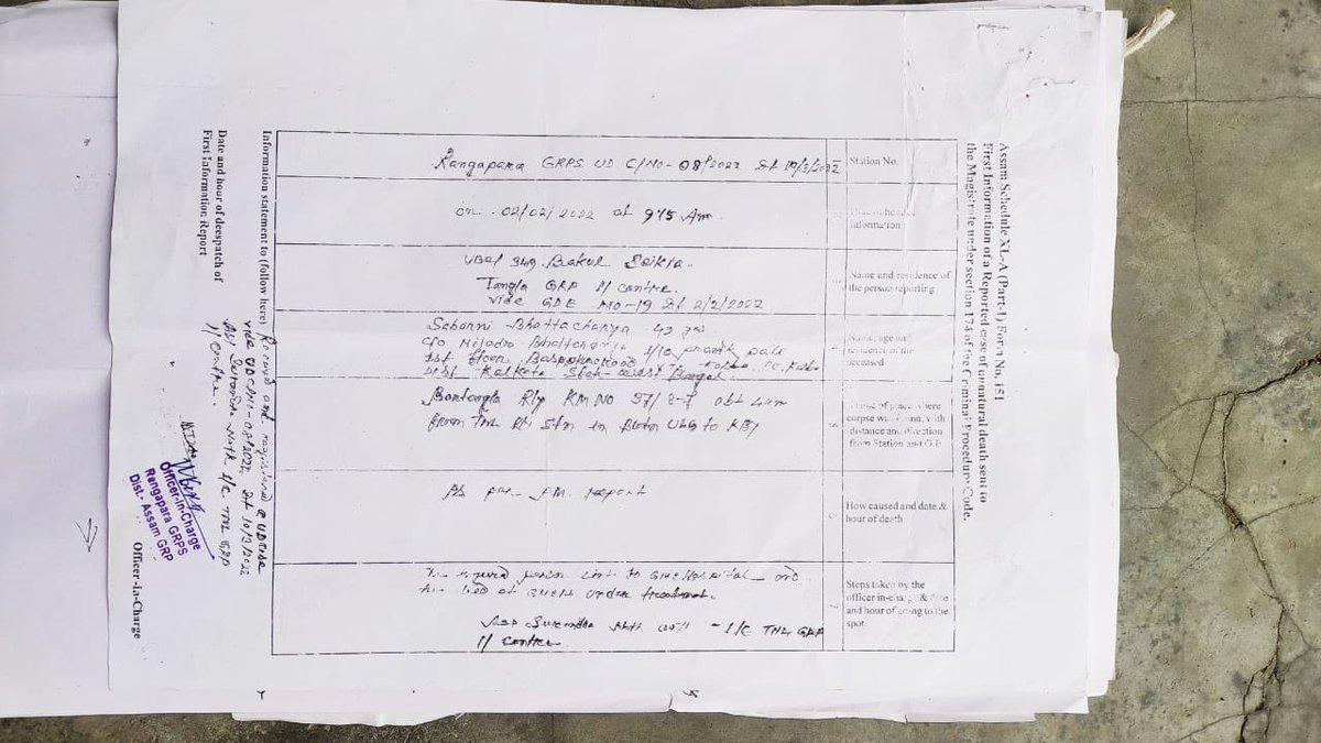 AnasuyaAnuG's tweet photo. @IDFCFIRSTBank @IDFCFIRST_Help A new update on the Debit Card Claim of Saborni Bhattacharyya from my end - Here is the snapshot of the closure report of the Police Investigation that clearly states that it was an ACCIDENTAL DEATH and not a death under Suspicious circumstances . 

✅ This Police Investigation report is dated March 2022 but it’s shocking that the Bank officials have not tried to extract this earlier. Ideally the Case Investigator should have organized this it’s made available by RPF Authorities on request. The deceased’s family reached out to the RPF In-charge this week on my advice and received these documents. 

✅  The nominee has provided corroborating evidence, photos attached in my earlier tweet that the person was a fare-paying passenger (yes the paper ticket was not found on the body as he fell from a train) 

Is the @IDFCFIRST_Help @IDFCFIRSTBank team still going to sit idle and do nothing with these additional evidence? These additional evidences clarify all possible questions you could have asked.