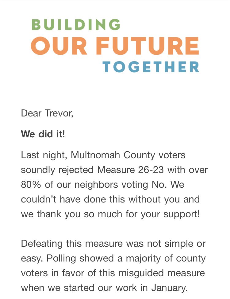 Email from the opposition showing that their own polling had @ERAtenants winning before they got close to a million dollars from out of state realtors and salty ass landlords. wasn’t about language being unclear, it was about Capital maintaining control. It’ll just keep happening