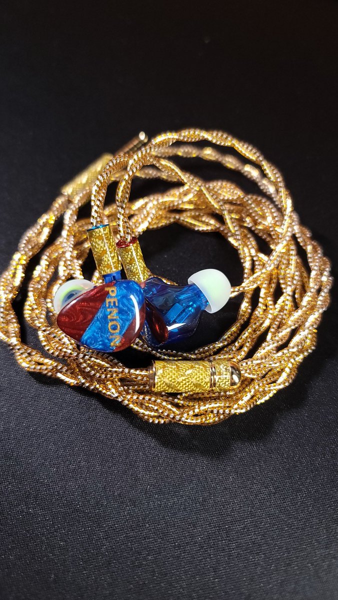s2kphile's tweet image. #PenonAudio 10th Anniversary Edition IEM &amp;amp; Vocal Cable. 

BLING BLING