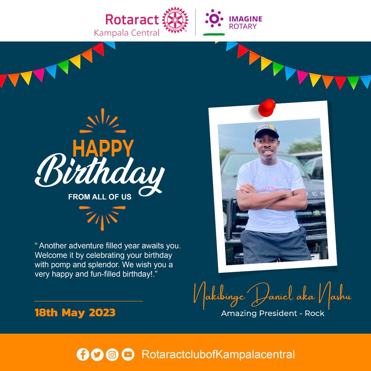 ROCK_Kampala's tweet photo. Today we celebrate with you @DNashu on this special day. We wish you a #HappyBirthday and enjoy your day joyously.
#rockprteam
#CollineInstall
#28RockInstallation https://t.co/JcxpydP2gu
