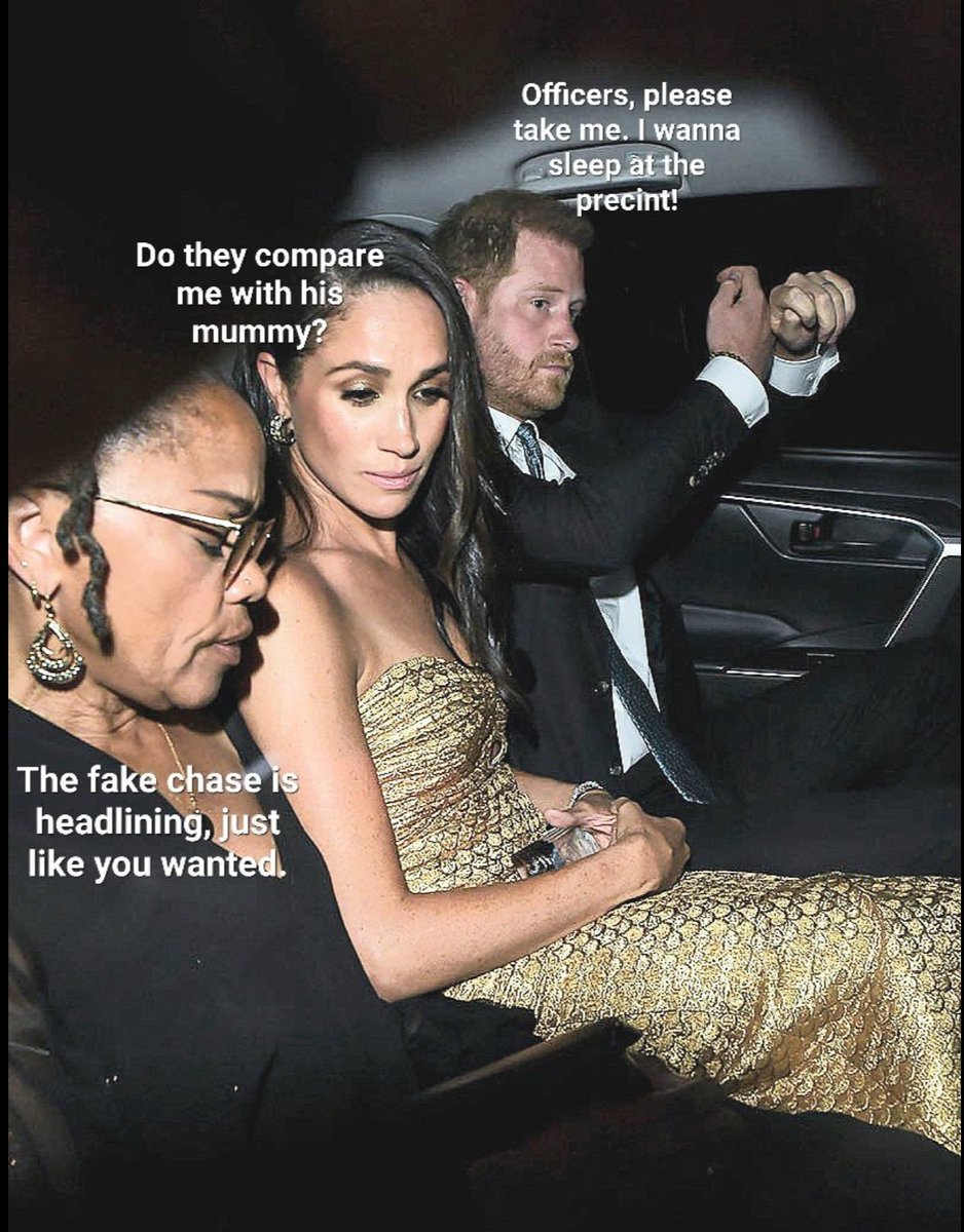 Fake chase, Fake fear, fake paparazzi, fake Royals. You can only fool the public for so long before they start catching on. 

#MeghanMarkleGlobalLaughingstock 
#MeghanMarkleIsAConArtist 
#meghansmollet 
#PRStuntMeghanMarkle
#MeghanIsAGrifter 
#MeghanMarkIeisaLiar 
#FakeRoyals