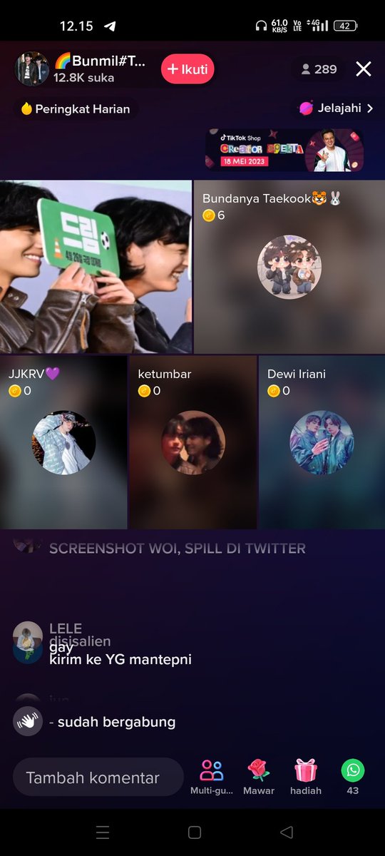 bisa²nya live cuma buat shlutshaming J?? dan fansnya lebih seneng idolnya suka sama sesama jenis anjir, mana udah pada ibu² lagi, tobat woyy udah tua malah otaknya kagak beres 😆