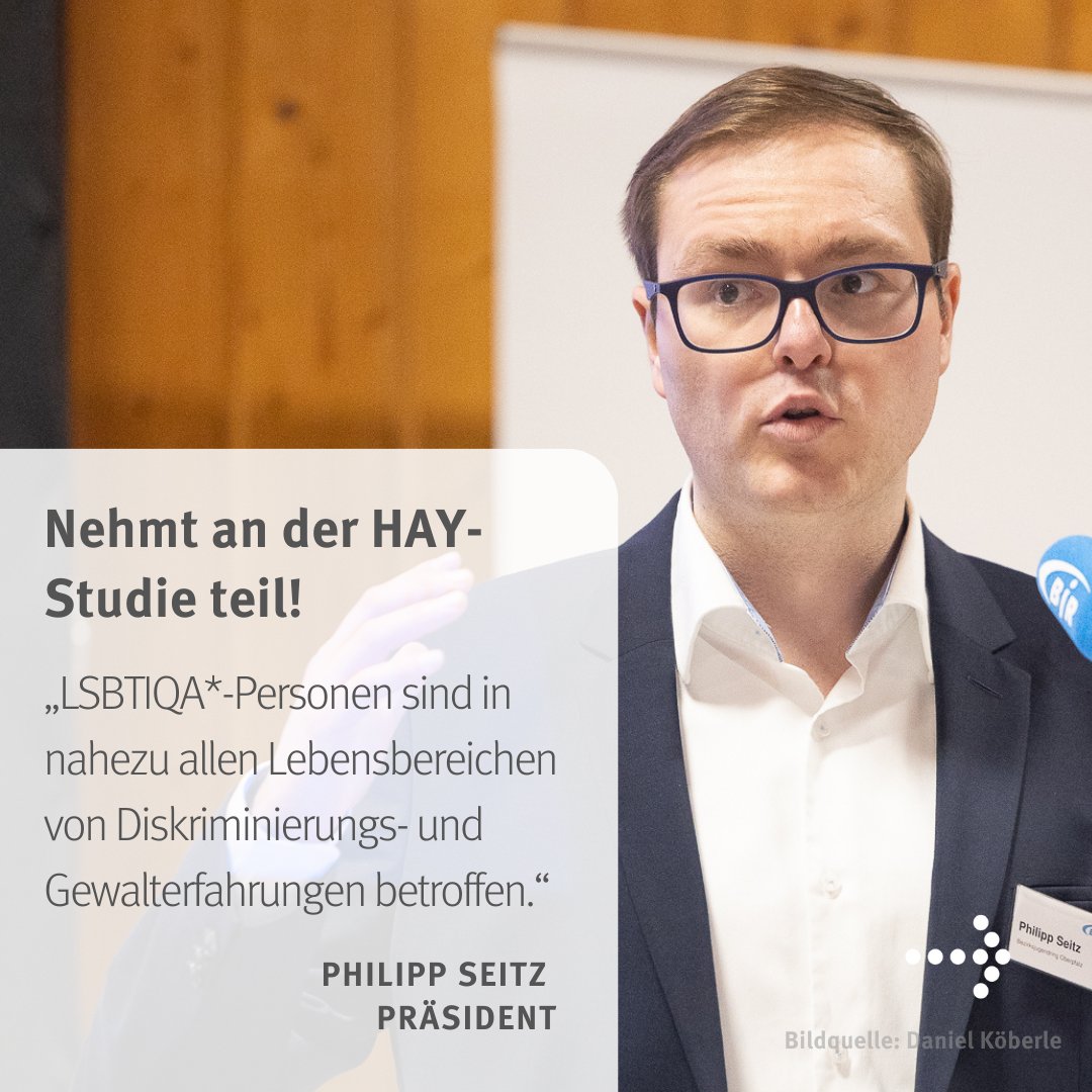 Bayerischer Jugendring (BJR) (@_bjr_) on Twitter photo „LSBTIQA*-Personen sind in nahezu allen Lebensbereichen von Diskriminierungs- und Gewalterfahrungen betroffen“, so <a href="/pschiri/">Horst Przirembel</a> anlässlich #IDAHOBIT. In der Studie #howareyou untersucht der BJR die Situation junger LSBTIQA* in Bayern. 🌈
👉🏻Infos: howareyou.bayern „LSBTIQA*-Personen sind in nahezu allen Lebensbereichen von Diskriminierungs- und Gewalterfahrungen betroffen“, so <a href="/pschiri/">Horst Przirembel</a> anlässlich #IDAHOBIT. In der Studie #howareyou untersucht der BJR die Situation junger LSBTIQA* in Bayern. 🌈
👉🏻Infos: howareyou.bayern