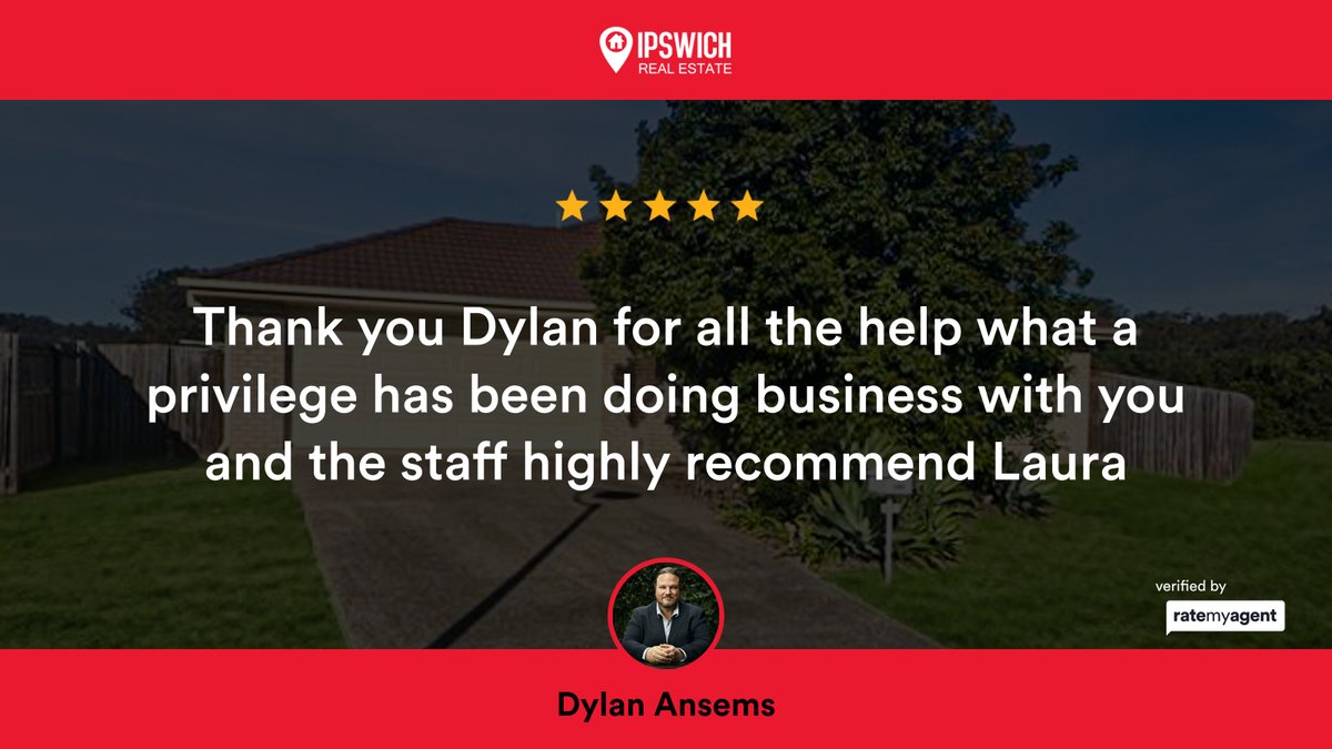 IpswichRealEsta's tweet photo. My latest RateMyAgent review in Laidley.

https://t.co/VT8jad30ap

...
#ratemyagent #realestate #Ipswich_Real_Estate https://t.co/pACRQfVLrv