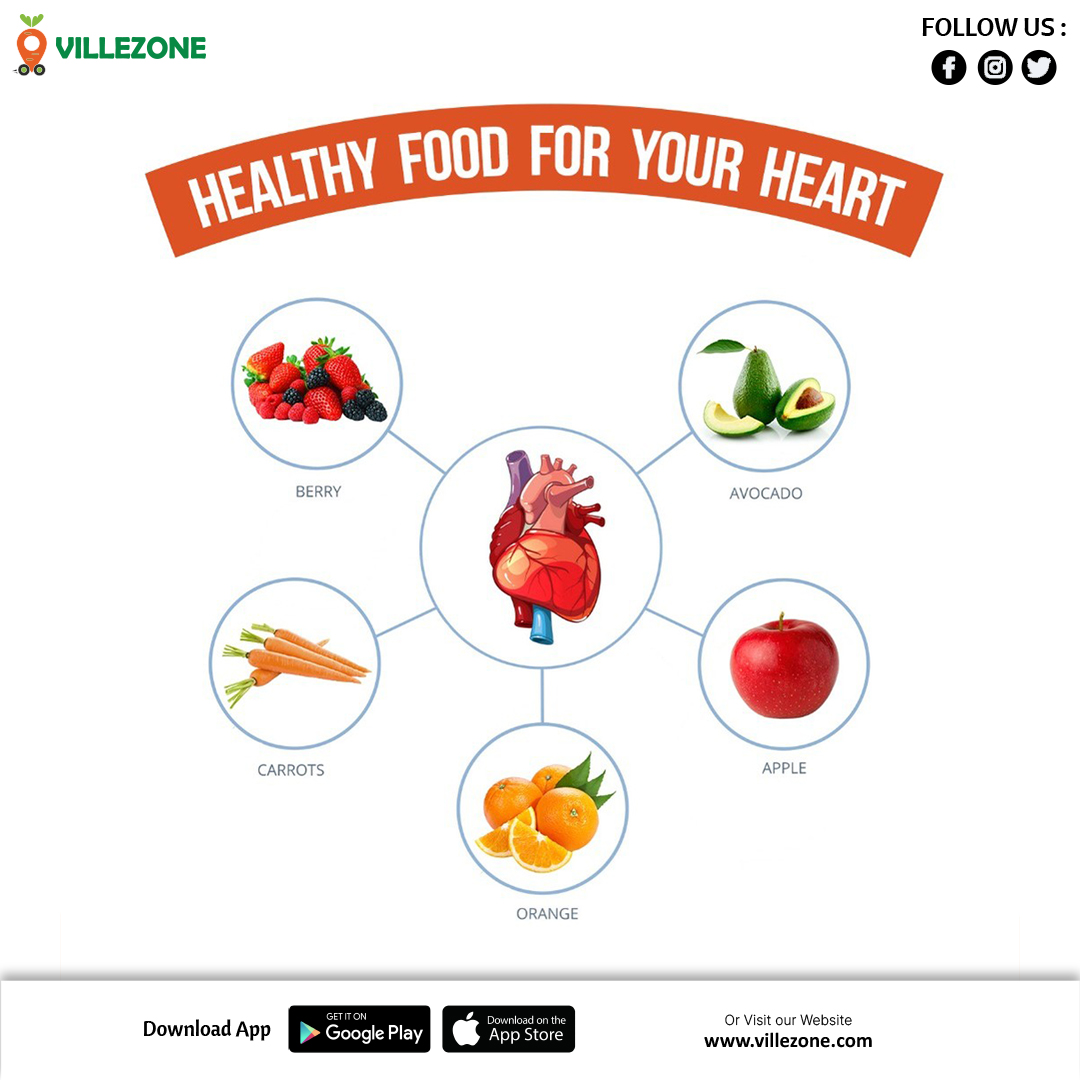 Healthy Food For Your Heart.
#villezone #villezonegrocery #veggies #veggiesoup #vegetables #vegetablesoup #vegetablesalad #fruits #fruitsalad #fruitsbasket #orderonline #orderonlinenow #suratonlinestore #onlinestore #villezone #villezonefruits #villezonegrocery #villezonedelivery