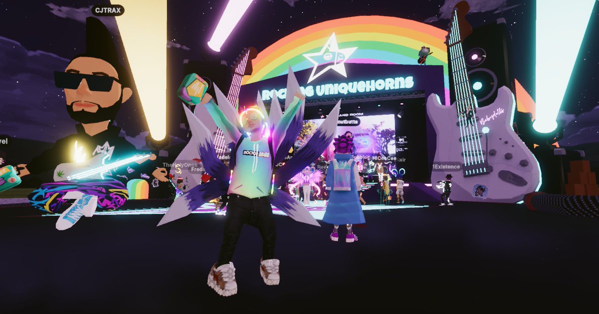 24-hours of LIVE music for #MentalHealthAction at the #TRUBandRoom Stage in @decentraland at -69,69!
@Uniquehorns_nft @MTV #decentraland! #DCLfam @DJTRAXNFT @PeanutbuttaDCL @teenybod @Dhino_eth @SinfulMeatStick @CanessaDCL @nftbubblegum @TheHolyOnesNFT