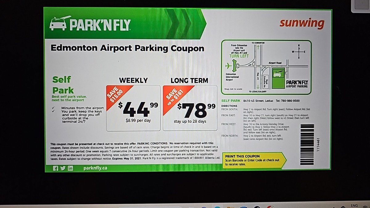 @ParkNFlyCA is this still valid, says expires May 31 2021 but came with our booking....