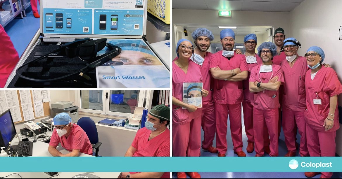 Le nostre iniziative di #ProfEd sempre più digitali. 
Corso di LIVE SURGERY with #Virtue sling for male stress urinary incontinence realizzato con occhiali virtuali denominati #SmartGlasses
Il chirurgo in sala operatoria si è collegato con un altro medico da remoto
#ColopastIU_IT