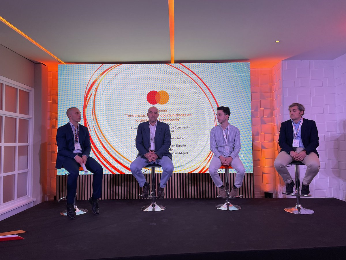 Closing Panel in our #B2BPayments Forum sponsored by <a href="/MastercardES/">Mastercard España</a> - centered on trends and opps on Treasury Management in large Corp segment, with @DecathlonES, <a href="/hotelbeds/">Hotelbeds</a> and <a href="/mahou_es/">Mahou</a> moderated by our B2B expert Matt Morrison
