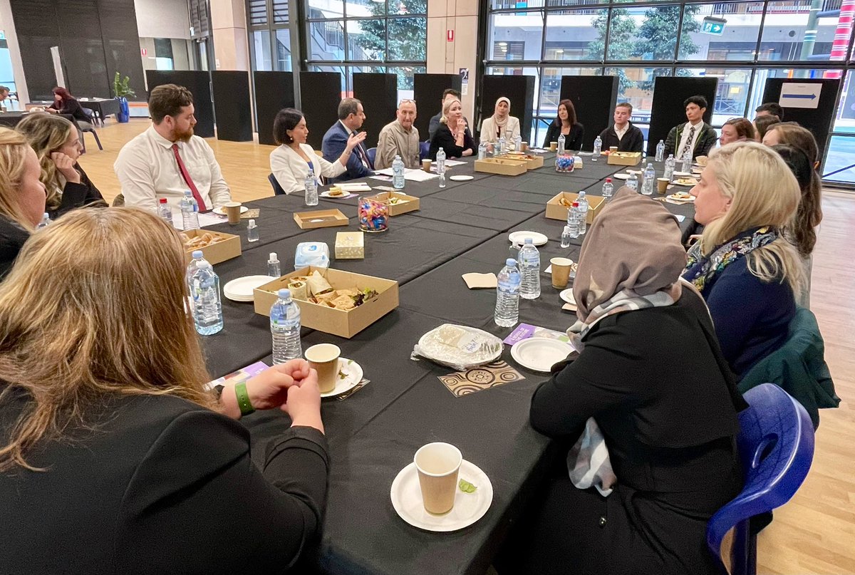 The Deputy Premier &amp; I hosted a roundtable with teachers to hear how we can improve support for schools. Teachers had taught from 2-33yrs. Thanks <a href="/hilltoproadps/">Hilltop Road PS</a> <a href="/merrylandshs/">Merrylands High School</a> <a href="/ParramattaPS/">ParramattaPS</a> <a href="/rosehillps/">Rosehill PS</a> <a href="/GirlsMacarthur/">MS</a> Bayanami PS, Holroyd School, Parramatta HS &amp; Parramatta Nth PS.