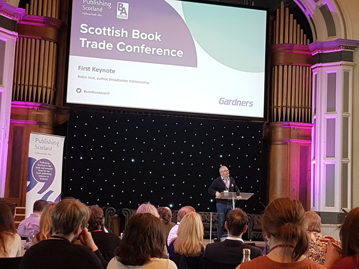 Aloha Mr Ince @robinince, if we haven't said it yet today THANK YOU for all your support & general tiggerish enthusiasm for books, and publishing, and bookshops & our world. We are all #Bibliomaniacs here! #ScotBookConf @BAbooksellers