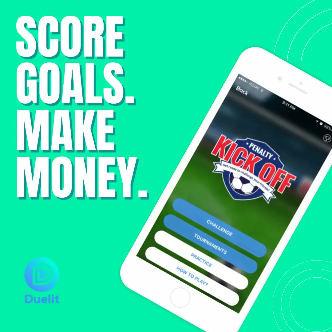 Download Kickoff today and start scoring goals against your friends!

Visit duelit.com to download it! 📲

#duelit #freedownload #cashprizes #playwithfriends #esports
