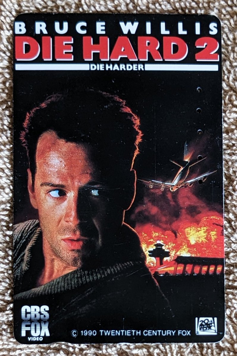 VodkaWick's tweet image. Télécarte japonaise Die Hard 2

#Télécarte #Phonecard #Japon #DieHard2 #DieHarder #58Minutespourvivre #BruceWillis #RennyHarlin #GordonCompany #SilverPictures #CBSFoxVideo #TwentiethCenturyFox #20thCenturyFox #20thCenturyStudios
@20thcentury