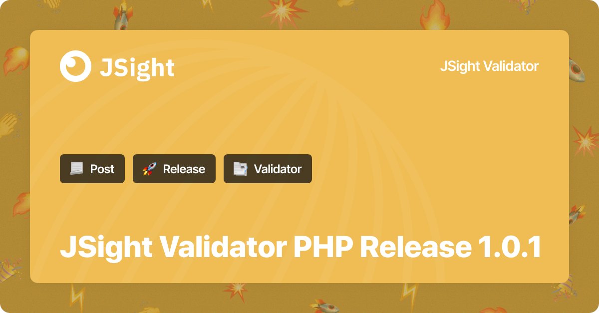 jsightapi's tweet image. JSight Validator PHP Release 1.0.1
Today, we are releasing a new version of JSight Validator PHP Extension 1.0.1 - jsight.io/products/jsigh….
jsight.io/blog/jsight-va…
#apidevelopment #apidocumentation #apitesting #apidoc #apidesign #apimonitoring #php #golang #apimanagement