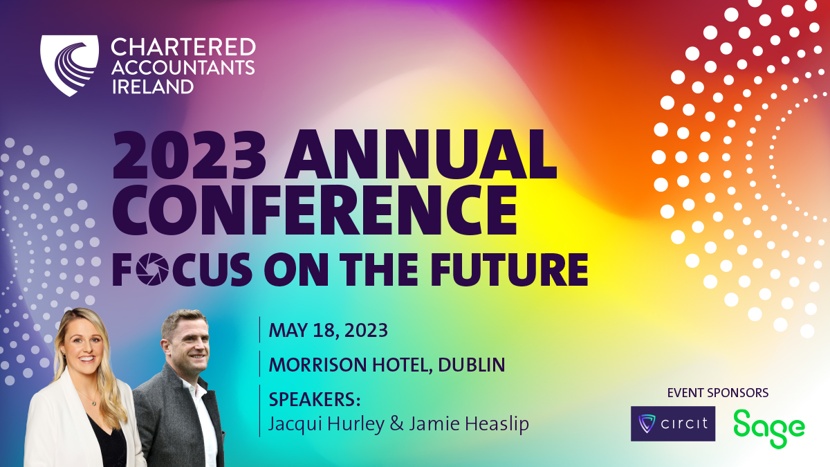 The #AnnualConference is kicking off in an hour at the Morrison Hotel. The Conference focuses on how the Chartered Accountant of the future can stay resilient. #AnnualConference #cpdhours #learning #technology #CPD #sustainability #cybercrime #resilient <a href="/sageireland/">Sage Ireland</a> <a href="/Circit_io/">Circit</a>