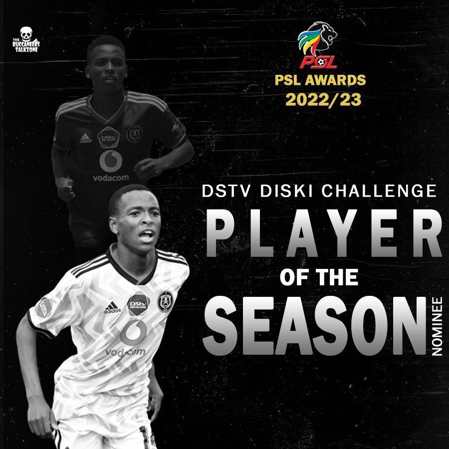 Relebohile Ratomo has been shortlisted for the Dstv Diski Challenge Player of the season.

Congratulations Buccaneer☠️🙌.