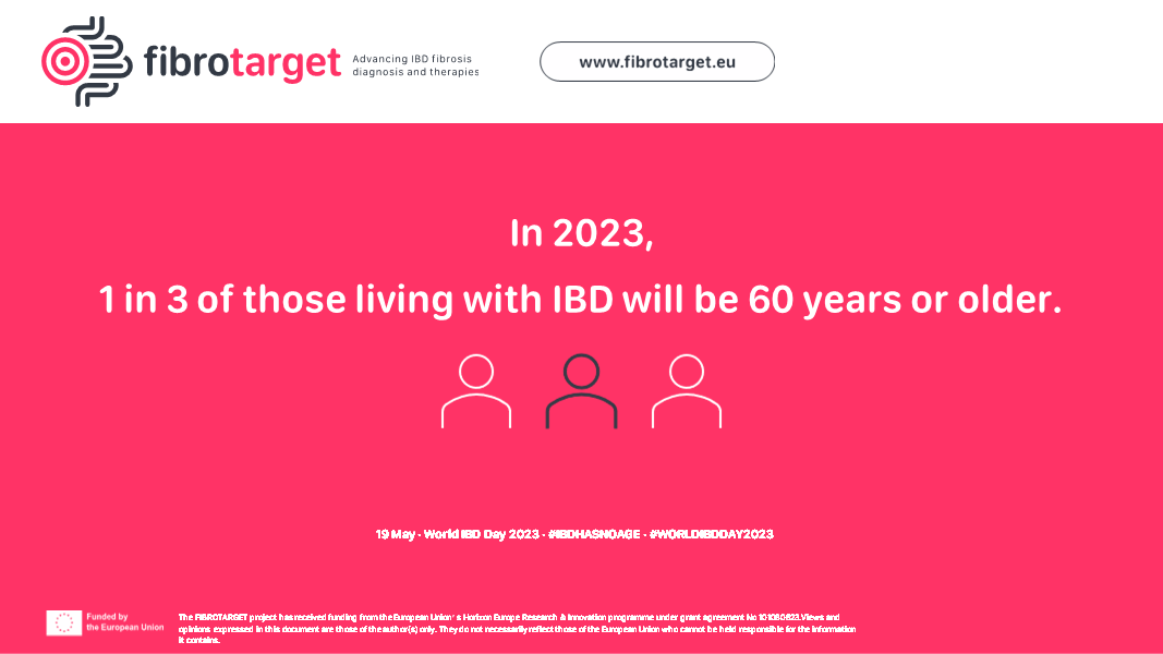 IBD has no age! For World IBD Day 2023, Horizon Europe-funded project @fibrotarget supports @efcca in raising awareness about the impact of IBD in people aged 60 years and over. More info: efcca.org/projects/world… #ibdhasnoage #worldibdday2023
