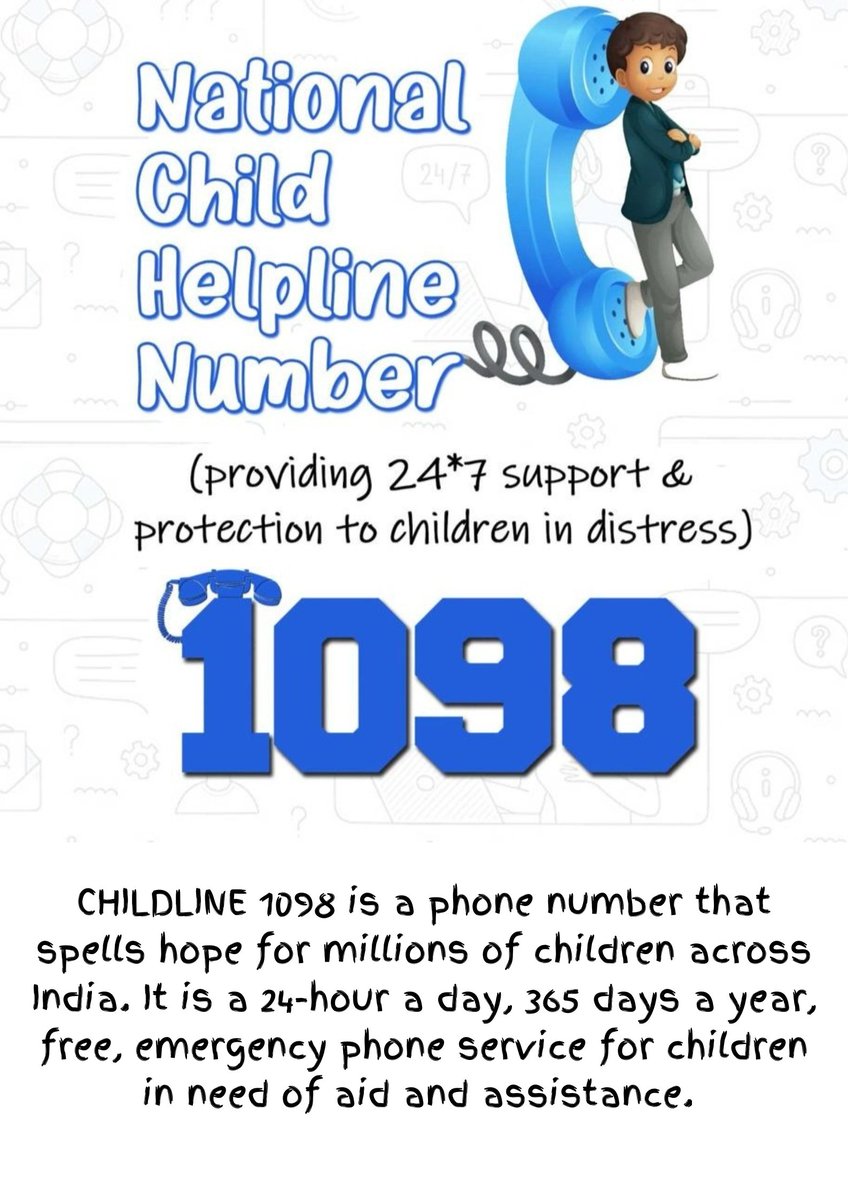 Comm_Moradabad's tweet photo. ‼️DIVISIONAL BILLBOARD‼️

☎️
CHILDLINE
1098

👉 https://t.co/42LyUqvEqY

चाइल्डलाइन का उद्देश्य है बच्चों की सहायता। बच्चों के साथ ही बड़े भी चाइल्डलाइन से संपर्क साध कर अपने आस-पास मौजूद बच्चों की सहायता हेतु सूचना साझा कर सकते हैं।

बचपन का ख्याल...
❤️❤️

#Info4Mbd
@MinistryWCD https://t.co/C6aVXXNZIY