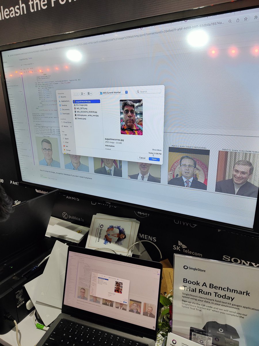 augvcor's tweet photo. OMG...
My celebrity twins are Muammar Gaddafi, Tony Bennet, Mother Theresa. A fun solution using the power of @SingleStoreDB engine for Facial Recognition #SingleStore4Realtime https://t.co/FYmEtSvIPq