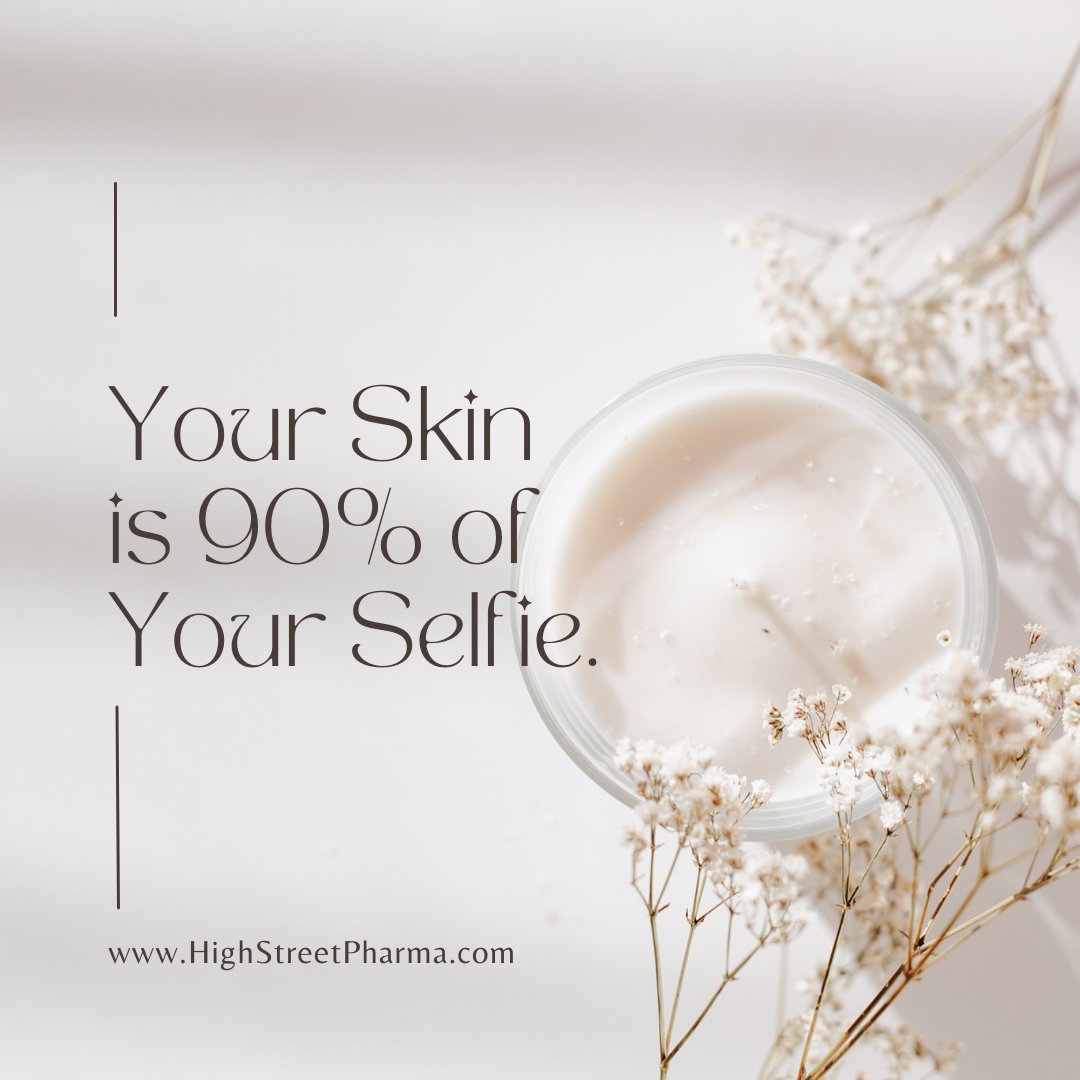 Your Skin is 90% of your selfie

#HighStreetPharma #Skincare #SkincareTips #OnlinePharmacy #Pharmacy #SkincareQuotes #LoveYourSkin #SkinConfidence #LoveYourself #Love #Confidence #DontSkipSkincare