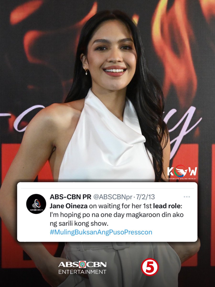 kowalerts's tweet photo. Finally! A show topbilled by Jane Oineza! 🥹❤️💚💙

Jane Oineza in her first lead role in a teleserye. It will be directed by FM Reyes. #NagaapoyNaDamdamin https://t.co/0Q3nVYDiUw