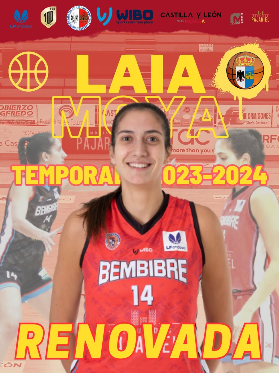CBBembibrePDM's tweet photo. ✍️ #Oficial | @laiamoya18 seguirá creciendo en el 🏀 @CBBembibrePDM
ℹ️ La ⛹️‍♀️ ala-pívot catalana renueva su contrato y es la 1⃣ª pieza del 1⃣2⃣º proyecto en la #LFEndesa. ➕ detalles 👇:
https://t.co/gCmka0yx6X
#BasketFem @BaloncestoESP @CompeticionFEB @basketlover @Endesa @FBCyL https://t.co/1RZUt56OIr