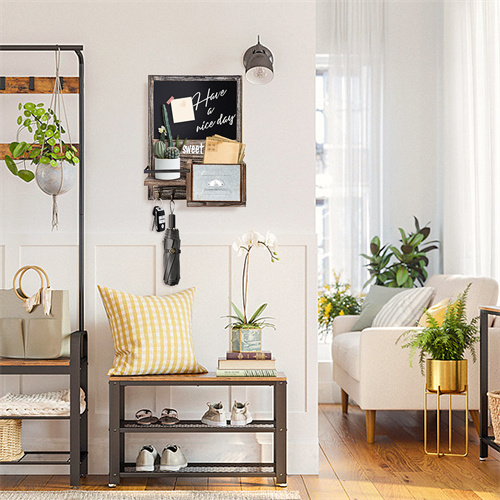 ZMinling's tweet image. Rustic Wall-Mounted Chalkboard with Mail Sorter, Key Hooks, and shelf Wall hanging great for home decor in welloksqw.com/product/Wooden… #keyhook #keyholder #coathook #woodkeyholder