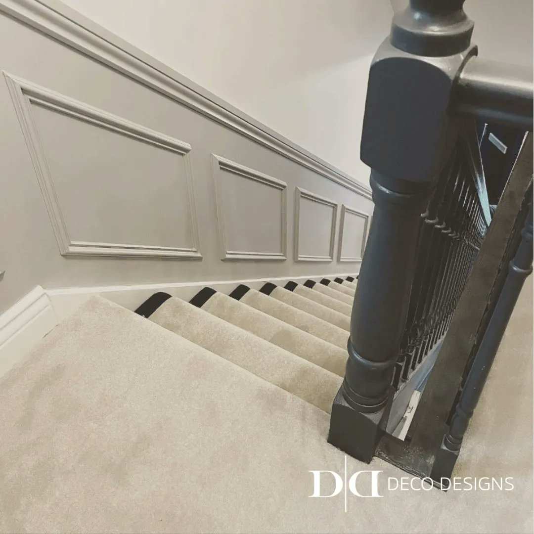 We are thrilled to unveil the soft and luxurious stair runner for the beautiful Dublin home of Niamh Sweeney. This stunning addition has truly transformed the space, tying the entire house together in a harmonious embrace.

#NewStairRunner #LuxuriousComfort #HomeTransformation