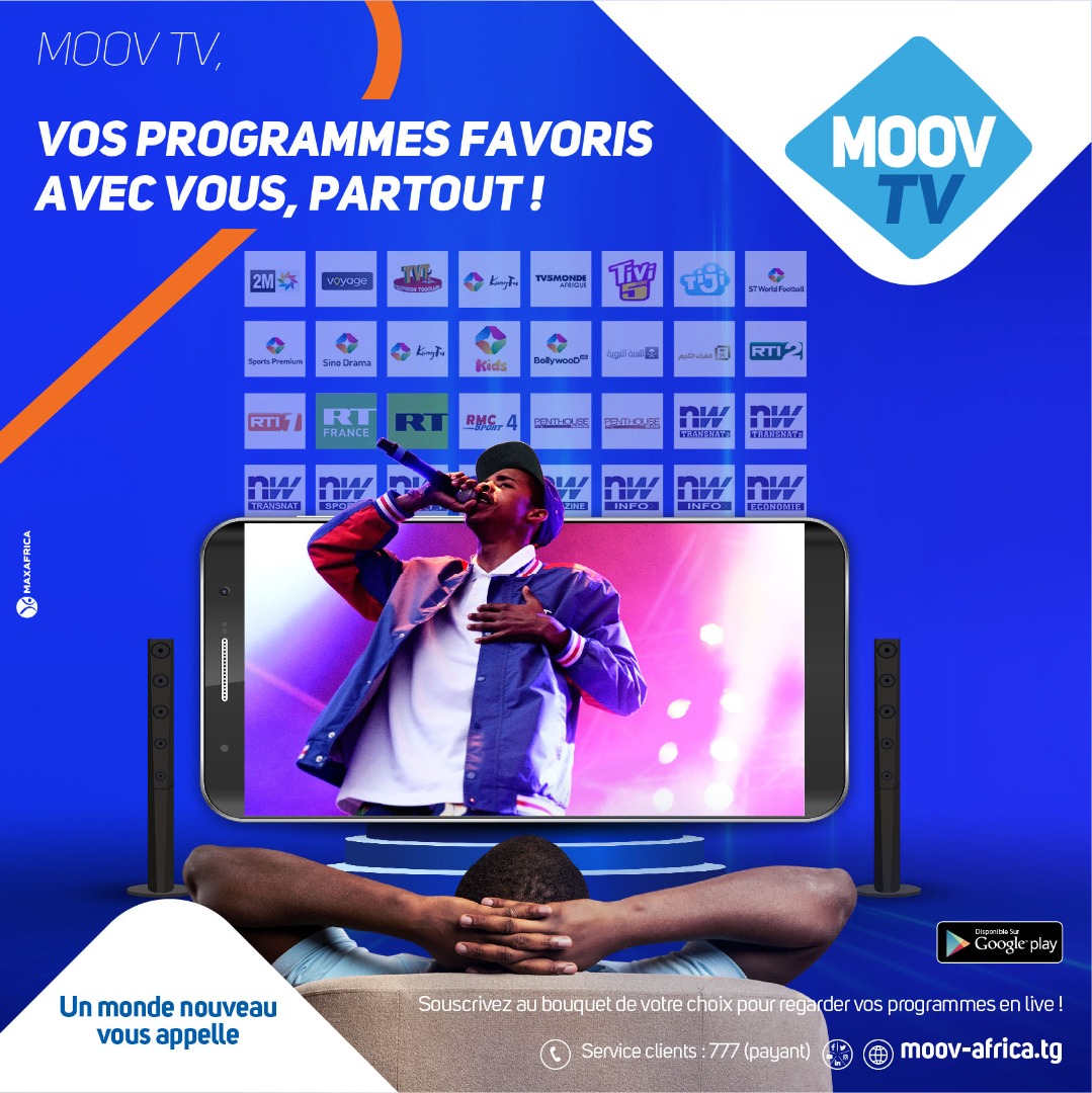 moovafricatg's tweet image. En ce jour férié, détends-toi avec tes programmes préférés sur #MoovTV. 

Télécharge l&apos;appli via ce lien 👉🏾 urlr.me/r5m8c souscris au Pass de ton choix et profite au calme de ta journée. 😉

 #ApplicationMobile #Détente #Télé #MoovAfricaTogo