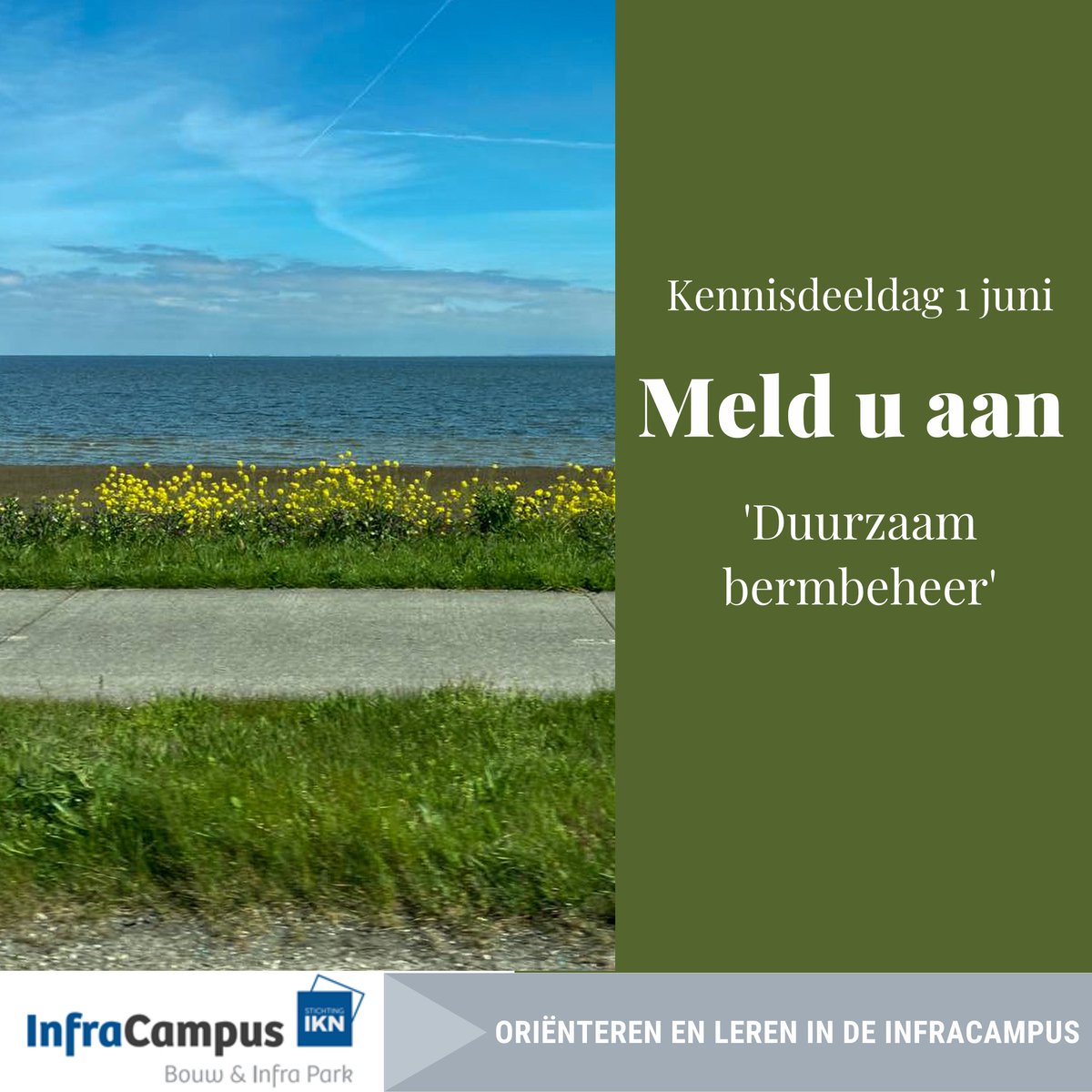 Bent u erbij? 👉 Kennisdeeldag op 1 juni in de InfraCampus Harderijk met 
C2 Engineers | Jeroen Bosch Advocaten | <a href="/terrastab/">Terrastab</a> | <a href="/lijnafwatering/">HAURATON NL</a> 
Registreren via bit.ly/Aanmelden_Kenn…