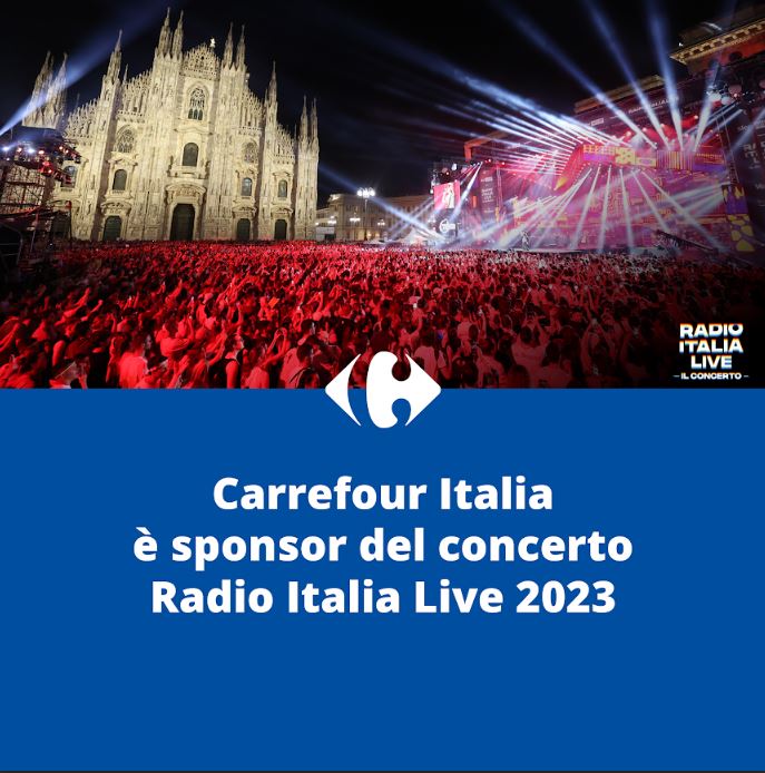 Carrefour Italia (@carrefouritalia) on Twitter photo Anche quest'anno con Carrefour.it siamo sponsor di <a href="/RadioItalia/">Radio Italia</a> Live a Milano, il concerto evento che si terrà sabato 20 maggio e che vedrà salire sul palco alcuni tra i migliori artisti italiani del nostro Paese! #RIlive #RadioItaliaLive #musica #insiemesipuò Anche quest'anno con Carrefour.it siamo sponsor di <a href="/RadioItalia/">Radio Italia</a> Live a Milano, il concerto evento che si terrà sabato 20 maggio e che vedrà salire sul palco alcuni tra i migliori artisti italiani del nostro Paese! #RIlive #RadioItaliaLive #musica #insiemesipuò