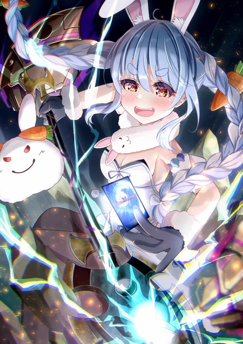 デュエプレホロライブコラボ! #絵まる #ぺこらーと #絵フブキ