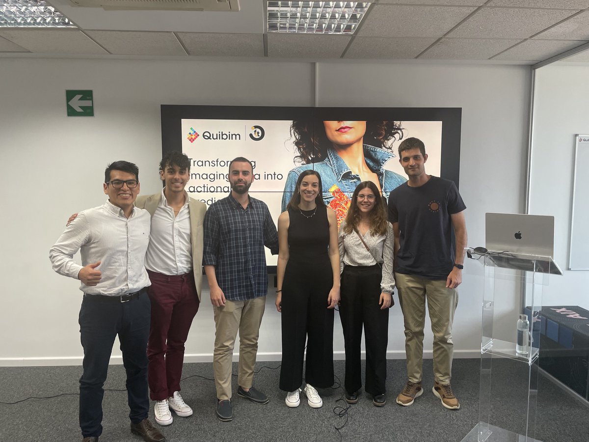 Yesterday, our Project Manager, Alejandra Estepa, had the honor of presenting Quibim's state-of-the-art advancements and pioneering innovations in the medical imaging sector to students enrolled in the Master's Degree in Access to the Health Industry.

In partnership with