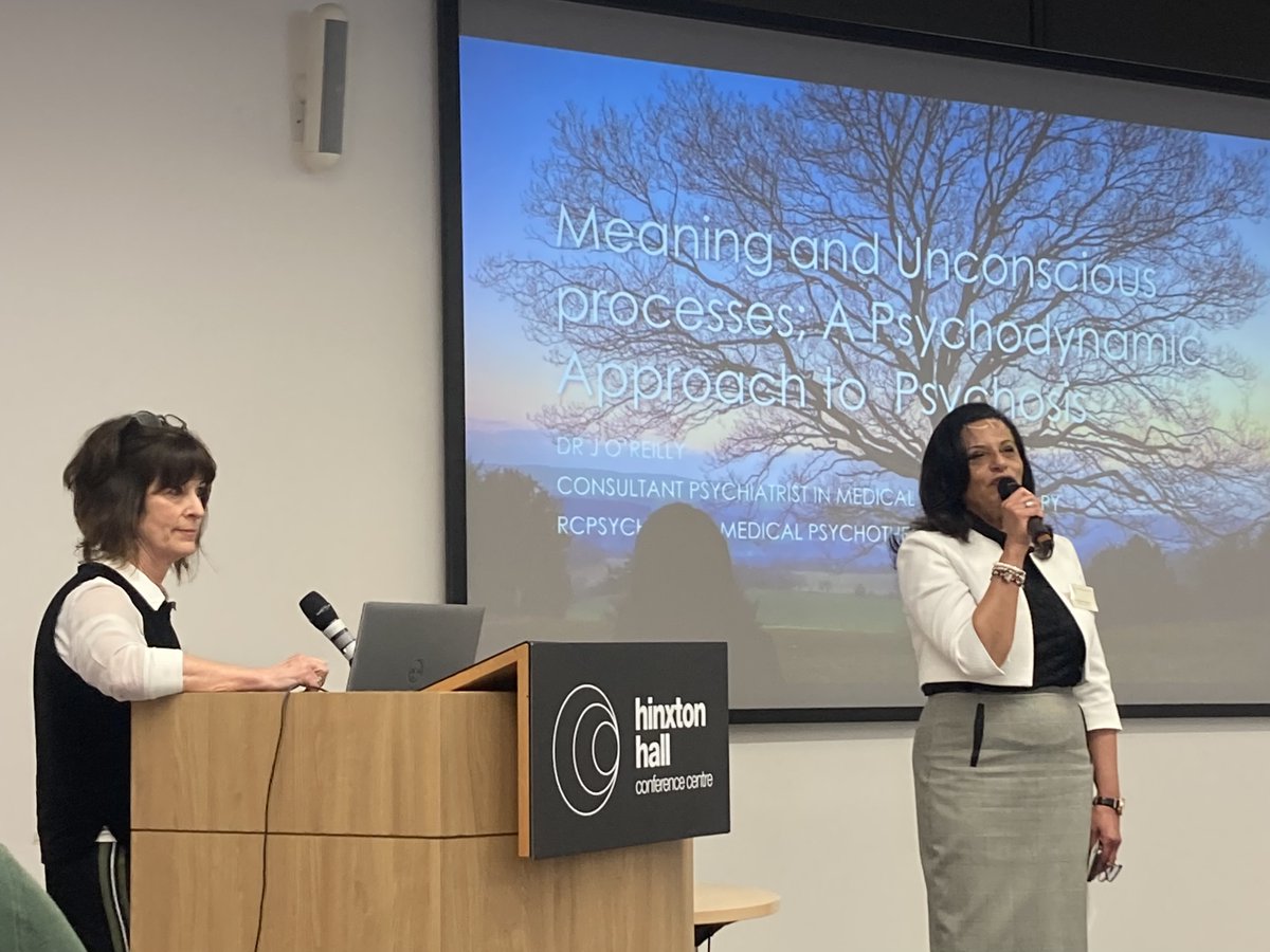 raj_psyc's tweet photo. On the Unconscious processes in psychosis Dr O’Reilly at #EastDivConf @rcpsych ⁦@rcpsychEastern⁩ introduced by ⁦@ManalMaraghy1⁩ https://t.co/Y8LsyVXyvC