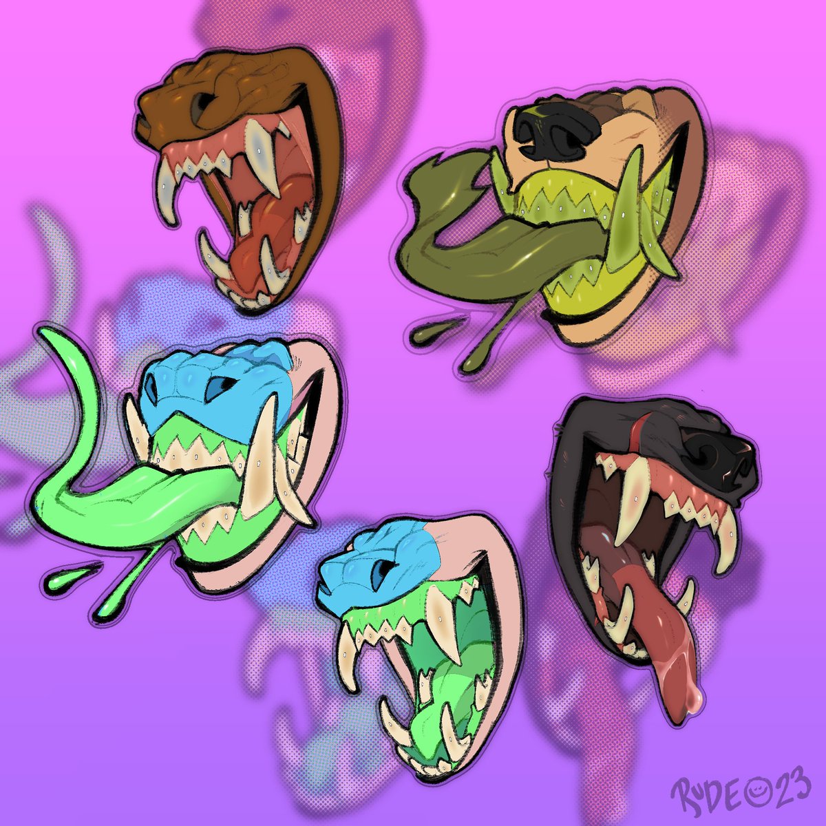 𝖗 𝖚 𝖉 𝖊 on Twitter "batch of chompers complete ! thank yall again ) 🫶"